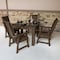 Highwood Usa Weatherly 5pc Square Outdoor Patio Furniture Dining Set AD-DNW44-ACE - alternate 2